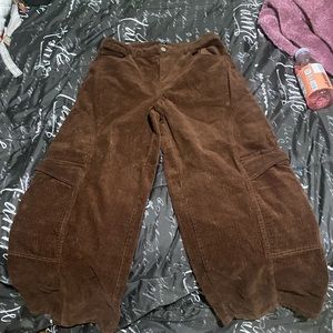 Brown corduroy pants
